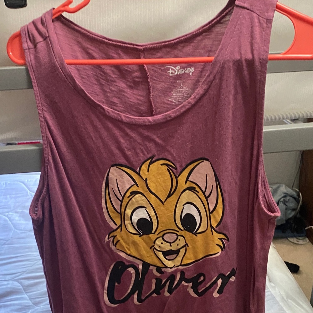 Disney Tank Top - Purple with Oliver Design